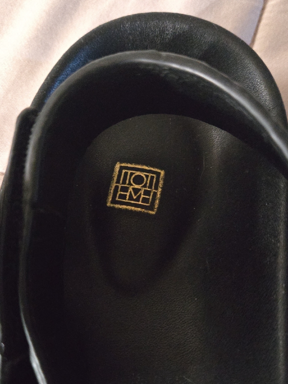Toteme Black Croc-Embossed Gladiator Sandals - Picture 8 of 15